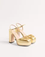 Valentino Vlogo Signature Platform Pump In Laminated Nappa 115Mm - Image 6